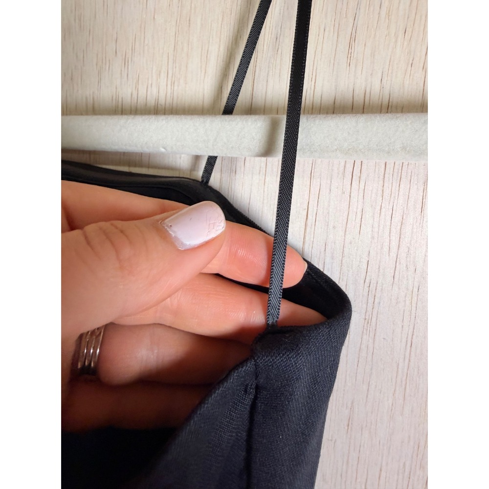 The Vintage Shop Bubble Hem Dress Women Small Black Excellent Corset Strappy - Picture 6 of 11